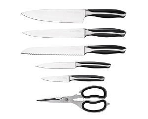 Набор ножей с подставкой 7 предметов TALLER Стратфорд нержавеющая сталь 000000000001196836