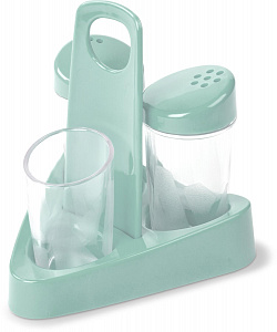 Набор для специй 10,8x10,5x11,6см MARTIKA Люмици бирюзовый пластик 000000000001211068