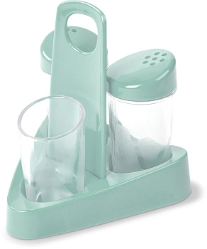 Набор для специй 10,8x10,5x11,6см MARTIKA Люмици бирюзовый пластик 000000000001211068