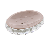 Мыльница DE'NASTIA граненая вишневая пластик 000000000001207113