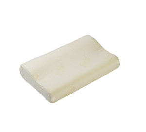 Подушка 50х33см, с памятью формы, валиками 8 и 11см, наволочка трикотаж, ППУМ(50х33х8/11)тр 000000000001199720