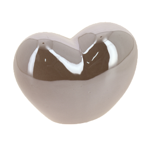 Фигура декоративная "Сердце" розовое золото 11х8см R011175 000000000001200330