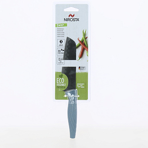 Нож Сантоку 24,5см FACKELMANN ECO длина лезвия 13см длина ножа 24,5см нержавеющая сталь био-пластик 000000000001210537