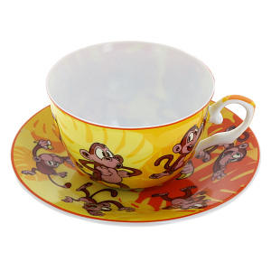 Чайная пара 250мл ОБЕЗЬЯНЫ 86-2138 000000000001133547