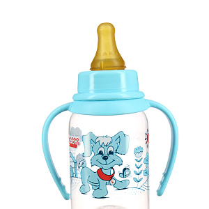 Бутылочка с соской от 0 месяцев Веселые животные Lubby, 250мл 000000000001135407