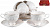 Набор чайный 12 предметов BALSFORD ГРАЦИЯ (6шт чашек-220мл + 6шт блюдец) рельеф подарочная упаковка фарфор 000000000001209925