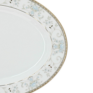 Блюдо для хлеба Голубой узор, 36 см 000000000001136152