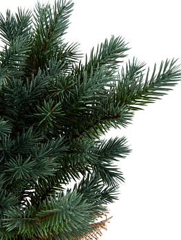 Ель искуственная 40см голубая литая 000000000001228781