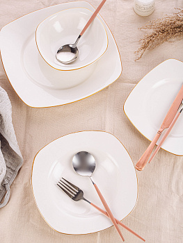 Набор столовой посуды 19 предметов TULU PORSELEN Vendy фарфор Набор столовой посуды 19 предметов TULU PORSELEN Vendy фарфор 000000000001212902