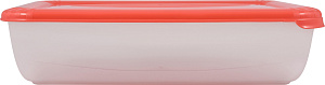 Контейнер для продуктов Plast Team POLAR, прямоугольный, коралловый, 0,9л, 206х135х50 (PT1671) 000000000001201514