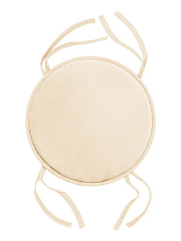 Подушка на стул 35см DE'NASTIA мемори круглая молочный полиэстер 000000000001219890