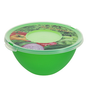 Миска с крышкой, 2л, пластик 000000000001151233