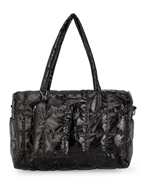 Сумка женская 2в1 35х24х15см стеганная черный полиэстер 000000000001229457