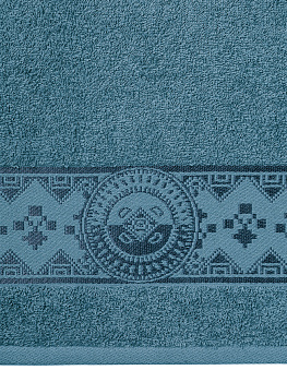 Полотенце 100х150см DE'NASTIA ТАЛИСМАН 1 синий хлопок-100% 000000000001215365