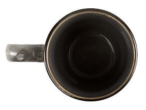 Кружка 410мл NINGBO Орнамент серый/черная полоса глазурованная керамика 000000000001217646