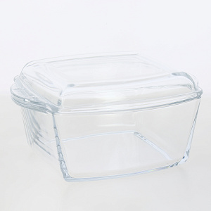 Форма 21х17см/1,5л PARDIS с крышкой иранское стекло 000000000001215160