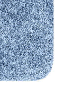 Коврик для ванной 60x100см DE'NASTIA Софт Микрополи голубой хлопок 35%/полиэстер 65% 000000000001219257