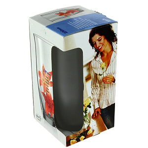 Ваза Матовая с золотой отводкой Bohemia, 23 см 000000000001093141