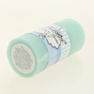 Свеча пеньковая 150х70мм Дольче Вита зеленая 000000000001209288