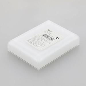 Мыльница DE'NASTIA прямоугольная острый угол пресиковая пластик 000000000001207111