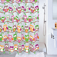 Штора для ванной комнаты, 180*180 см, PEVA, Cheeky owls, Milardo, 530V180M11 000000000001168811