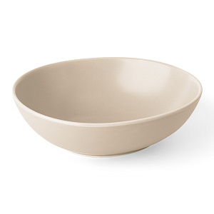 Тарелка суповая 400мл DE'NASTIA Оливки-однотон молочный фарфор 000000000001217764