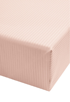 Проcтыня 210x240 DE'NASTIA сатин-страйп 3мм розовый хлопок 000000000001215815