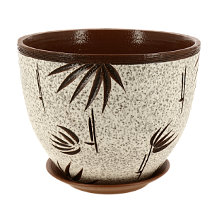 Горшок для цветов декоративный керамический Бамбук текстурный №1 4л ГК 1 000000000001200868