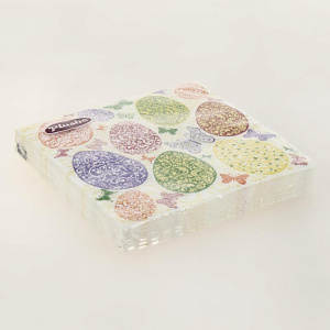 Салфетки бумажные 2слоя 15листов Plushe Пасхальные узоры 16434 000000000001204665