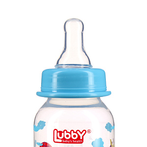 Бутылочка с соской от 0 месяцев Малыши и малышки Lubby, 120-125мл 000000000001135398