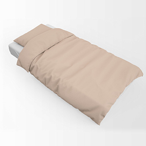 Комплект постельного белья 1,5сп LUCKY (пододеяльник, наволочка 50х70см-1шт) персиковый поплин хлопок 100% 000000000001216643