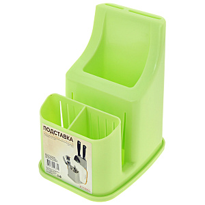 Подставка для столовый приборов 17х13,4х20см ПОЛИМЕРБЫТ универсальная пластик 000000000001165090