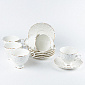 Набор чайный 12 предметов (чашка 220мл-6шт/блюдце-6шт) BALSFORD Грация Клио подарочная упаковка фарфор