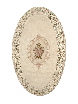 Ковр 60х100 100%хл мол апл круж овалТурц 000000000001187186