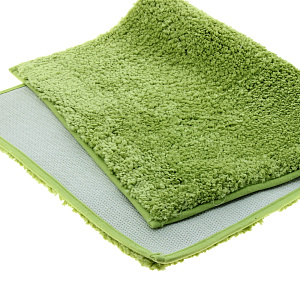 Коврик для ванны DE'NASTIA 50х80см зеленый микрофибра M000112 000000000001107624