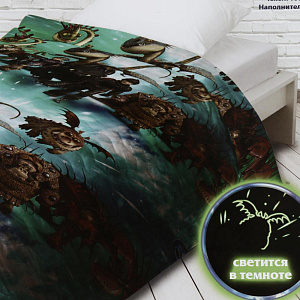 Покрывало 145*200 стеганое.100%хлопок.поплин "Непоседа"микс лицензия неон 471193 000000000001188778