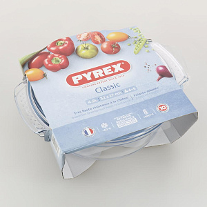 Кастрюля 3,7л + крышка 1,5л PYREX Easy Grip рифленая ручка стекло 000000000001105275