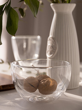 Салатник 500мл LUCKY с двойными стенками стекло 000000000001212883