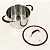 Кастрюля из нержавеющей стали,стеклянная крышка с пароотводом и силиконовым ободком, ручки с силиконом 3л KITCHEN FANTASY Cristell C 000000000001192856