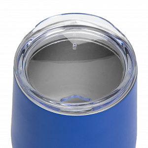 Кофер 354мл  с двойными стенками матовое покрытие синий нержавеющая сталь/пластик 000000000001211516