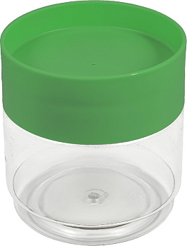 Банка для сыпучих продуктов Plast Team STOCKHOLM 0,5л бархатно-зеленый 92х92х100мм PT1160БЗ-24 000000000001201360