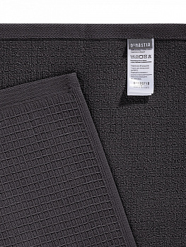 Полотенце кухонное DeNASTIA вафля/махра 470gsm 35x75, хлопок, графит D100415 000000000001227645