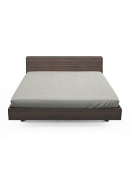 Простыня трикотажная на резинке 160х200х25см FORA светло-серый хлопок 100% 000000000001225339