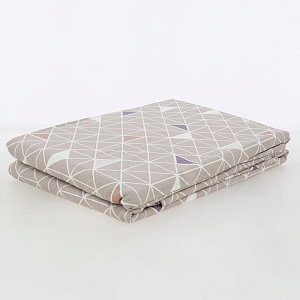 Комплект постельного белья 2-спальный ТРАДИЦИЯ Треугольники рис122 Вид1/10 мокко бязь хлопок 100% 000000000001207189