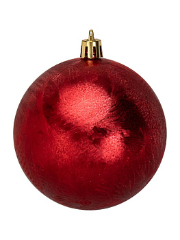 Декоративное украшение Набор шаров 3шт 8см красный пластик 000000000001224144