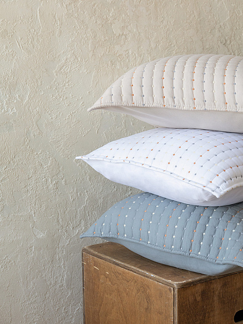 Наволочки декоративные 50x70см 2шт DE'NASTIA Polka dot бежевый полиэстер 000000000001230727