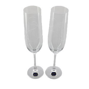 Набор бокалов для шампанского 2шт 190мл CRYSTALEX Виола бесцветная гравировка стекло 000000000001207564