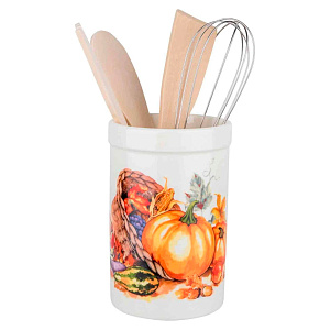 Набор кухонных принадлежностей 5шт (ложка,вилка,лопатка,венчик) ELRINGTON ТЫКВА ПУ керамика 000000000001206069