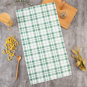 Полотенце 40х70см Этель Eucalyptus клетка саржа 190гр 100%хлопок 000000000001206660