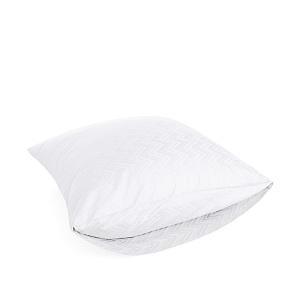 Наволочки 70х70см-2шт DE'NASTIA JQ зигзаг белый сатин хлопок-100% 000000000001215584